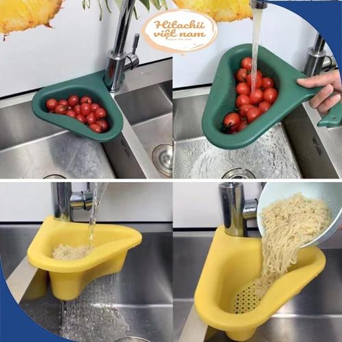 Giỏ Lọc Rác Bồn Rửa Bát Gài Bồn Rửa Tiện Lợi, Khay Lọc Rác Gắn Bồn Rửa Bát Rổ Nhựa Đựng Giẻ Rửa Chén Xà Phò