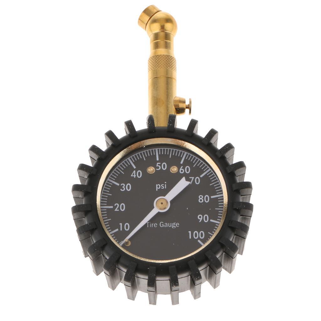 Car Motorcycle Tire Pressure Gauge 100psi Professional Mechanical Tire Gauge