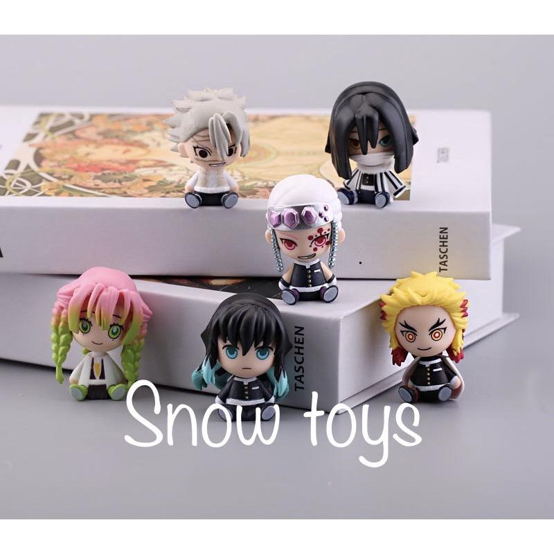 Mô hình Kimetsu No Yaiba chibi - figure thanh gươm diệt quỷ Demon Slayer chibi Tanjirou Nezuko Zenitsu Inosuke hà trụ