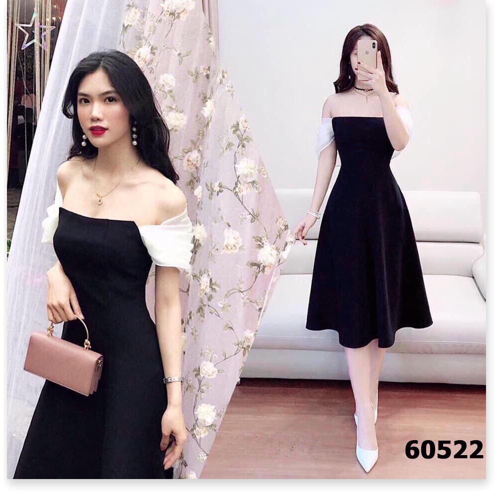 Đầm xòe tiểu thư phối voan cực đẹp