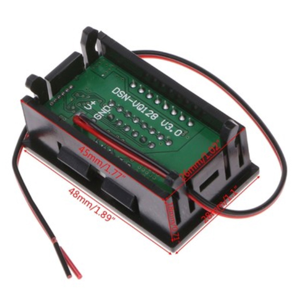 Đồng Hồ Hiển Thị Điện Áp - Dung Lượng Pin, Acquy-12VDC