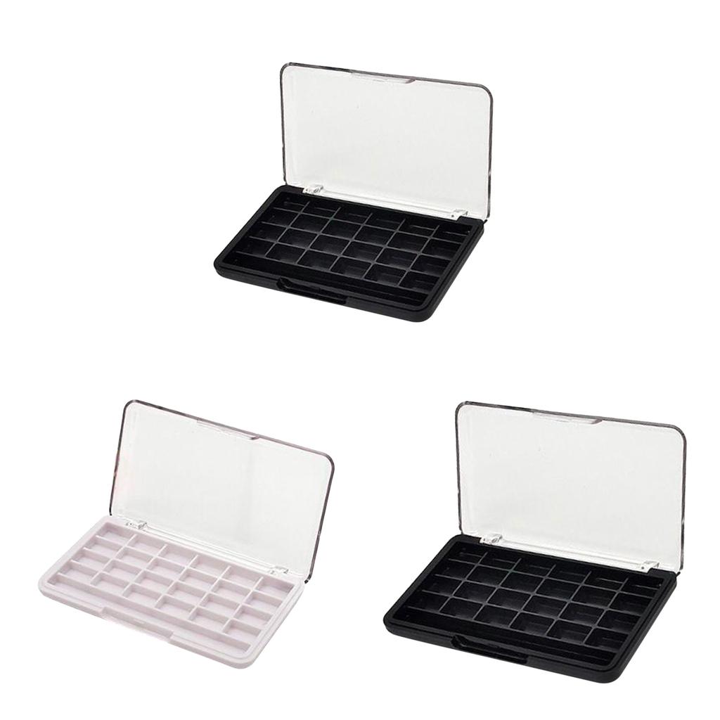 3x 24 Slots Empty Make-up Palette, Eyeshadow Palette Make-up Palette With Clear