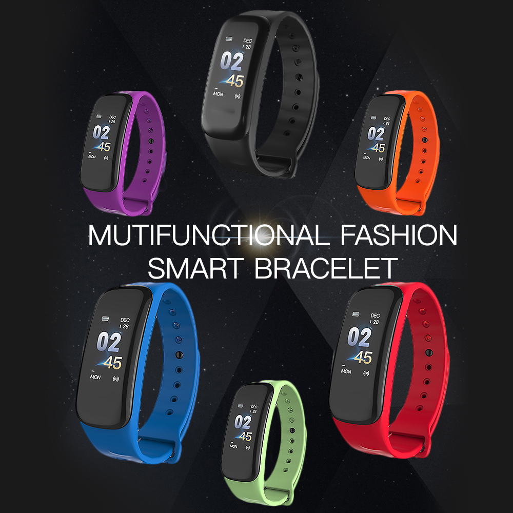 Vòng đeo tay thông minh theo dõi nhịp tim, huyết áp, đếm bước đi, đo nồng độ oxy calorie, chống nước IP67