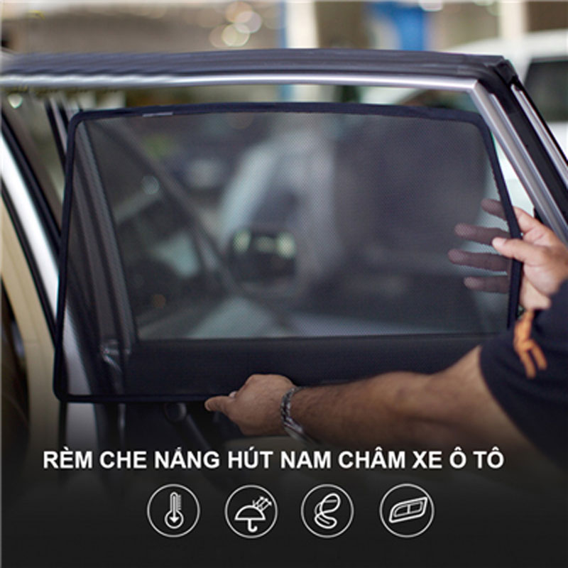 Bộ Rèm Chắn Nắng Nam Châm Dành Cho Xe Mercedes GLC