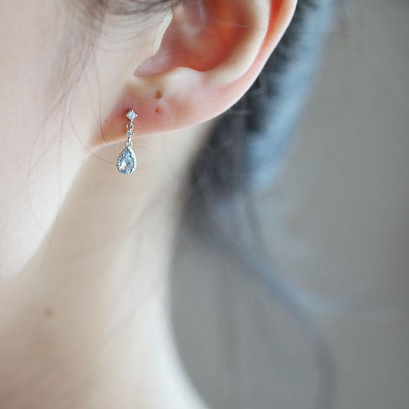 Khuyên tai ATJ9099 , bông tai thả dài đính đá nhỉ nhắn ANTA Jewelry