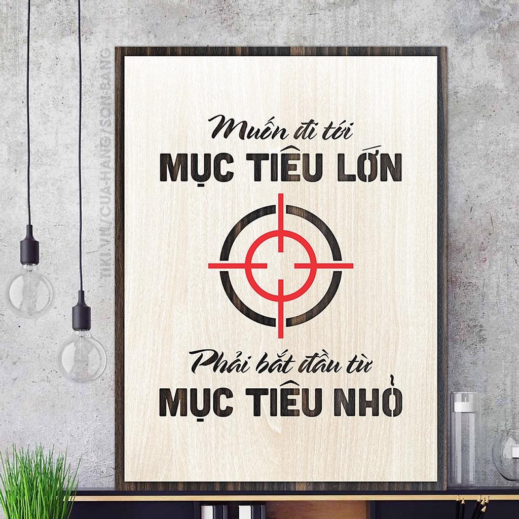 Tranh slogan treo tường Ý Nghĩa Trong Công Việc Và Cuộc Sống bằng gỗ 30 x 40 cm