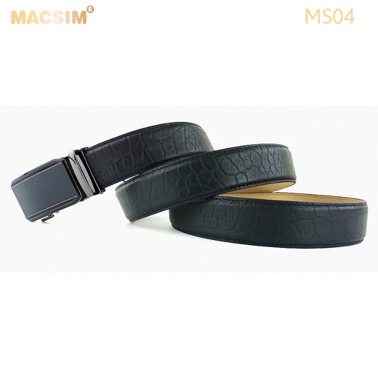 Hình ảnh Thắt lưng nam da thật cao cấp nhãn hiệu Macsim MS04