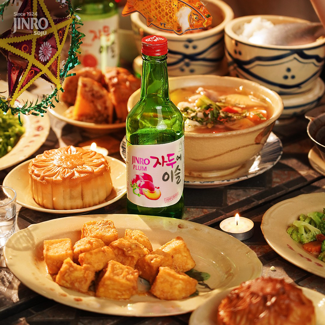 Soju Hàn Quốc JINRO VỊ MẬN 360ml - Combo 6 chai