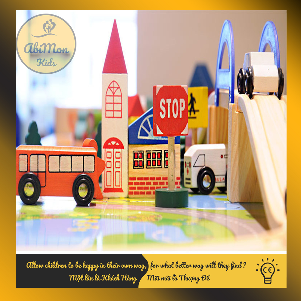 Bộ Ghép Mô Hình Giao Thông Thành Phố Cho Bé  || Montessori cao cấp || Đồ chơi Gỗ - Giáo dục - An toàn - Thông minh