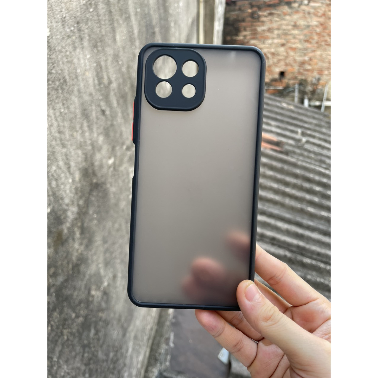 Ốp lưng nhám mờ cho Xiaomi Mi 11 lite chống sốc, bảo vệ Camera