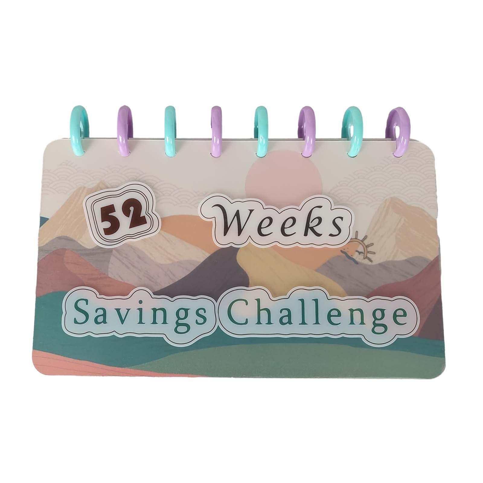 Money Saving Challenge Binder Money Organizer Envelopes Reusable Budget Binder for Saving Money