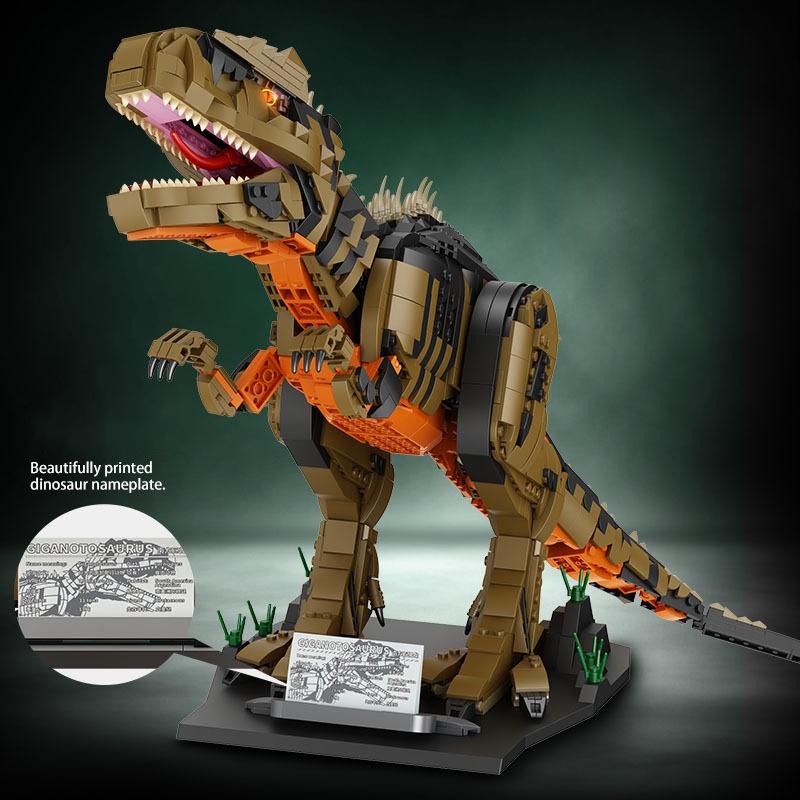 Đồ chơi Lắp ráp Khủng Long ăn thịt Giganotosaurus, FC6209 Xếp hình thông minh, Mô hình Khủng Long