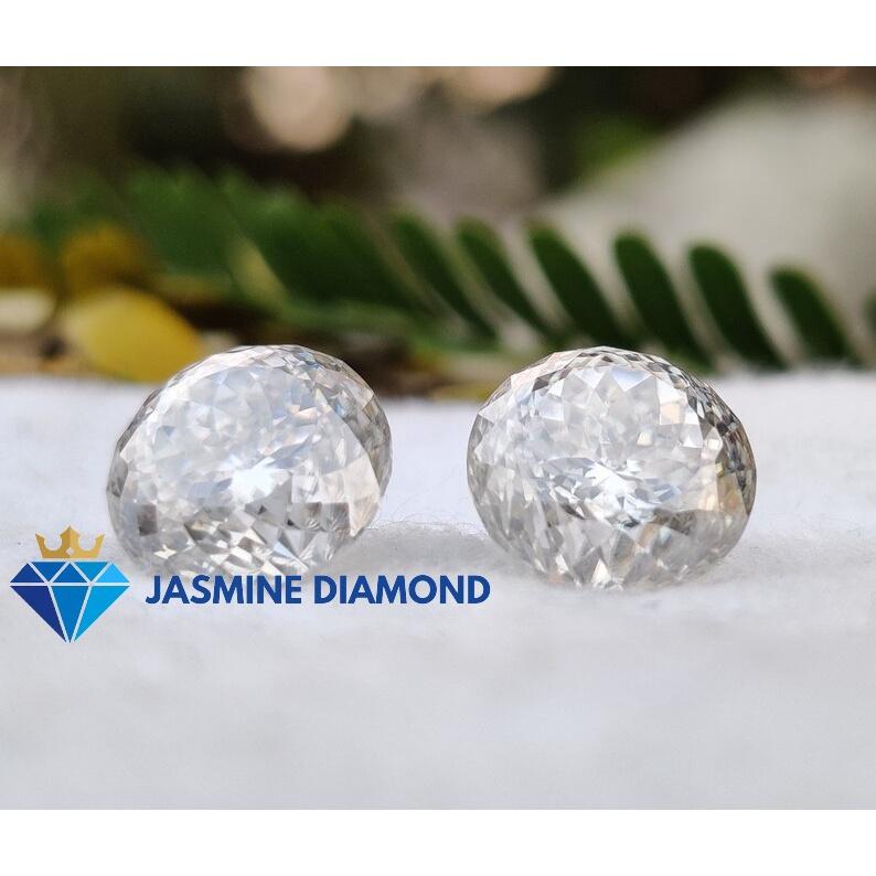 Kim cương nhân tạo Mỹ Moissanite giác cắt hoa cúc Portuguese