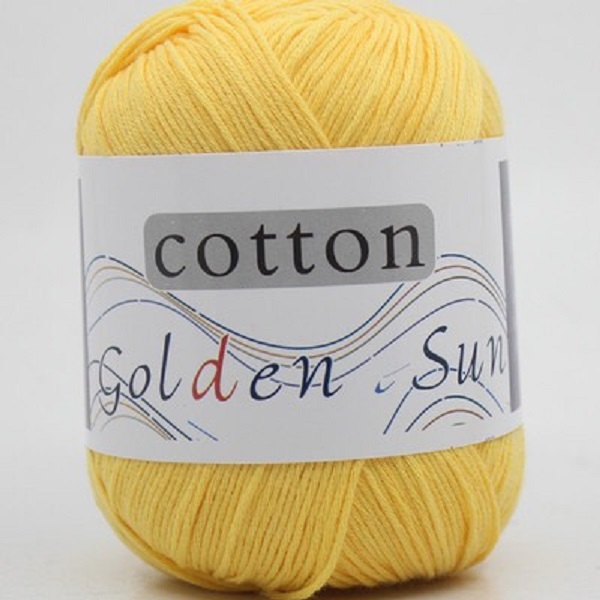 Len sợi đan móc Sun Golden 50gr 32 màu sợi nhỏ 1mm , Cuộn len móc cotton milk dành cho người mới bắt đầu