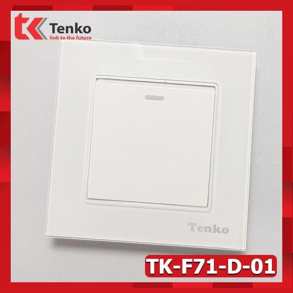 Công Tắc Âm Tường Mặt Kính Cường Lực Cao Cấp Tenko TK-F71-D-01 White Mode