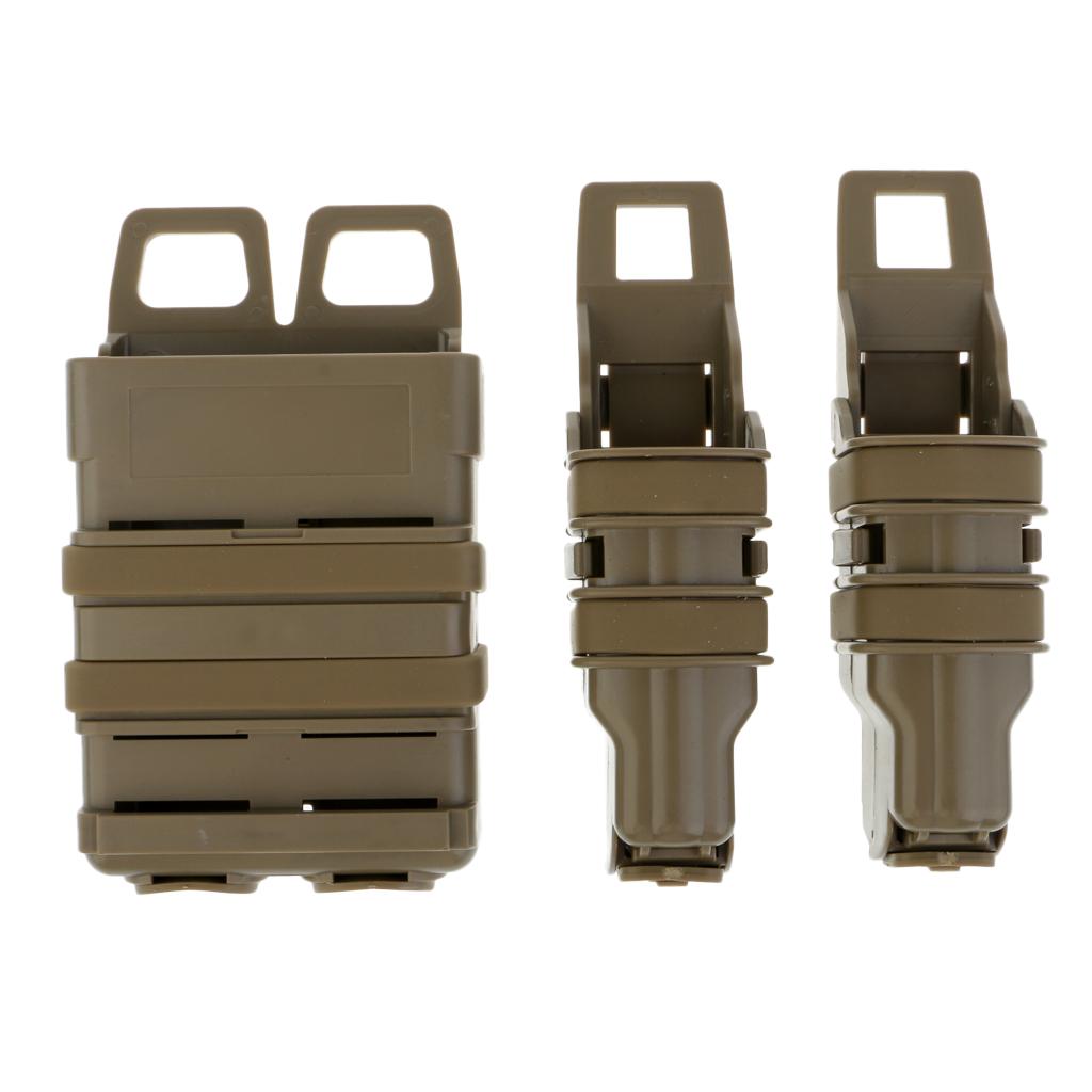 2 in 1 Tactical Fast Mag Pouch Holster Set Pack Bag Tool Pocket,Hunting