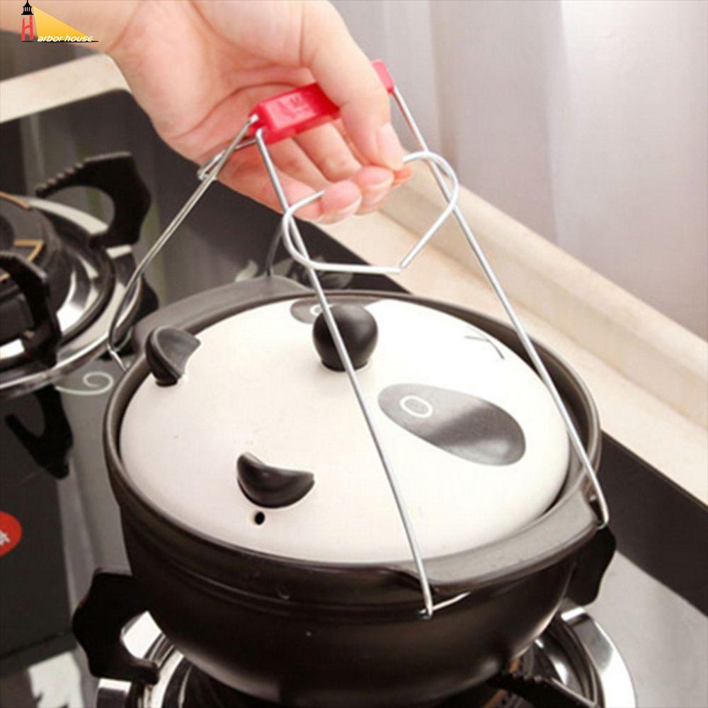 Dụng Cụ Kẹp Gắp Chén Dĩa nóng bằng thép không gỉ có thể gấp gọn tiện dụng cho nhà bếp