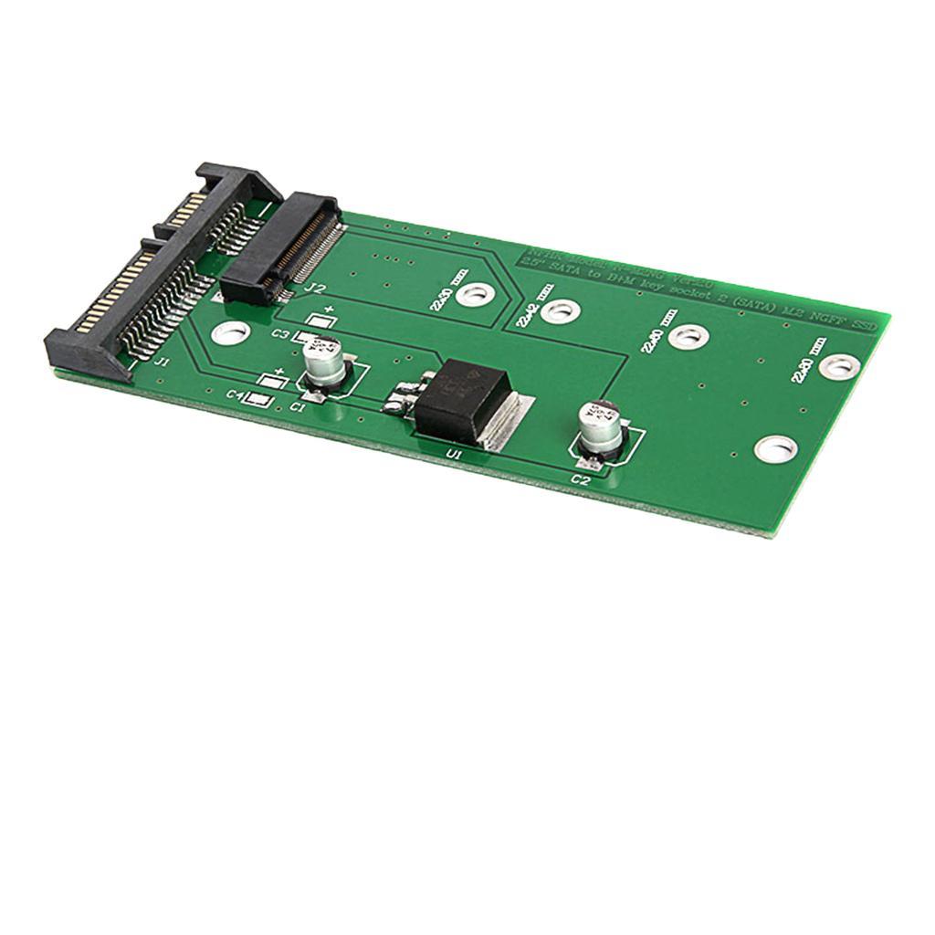 M.2 to III Adapter Card, M2 Converter to SATA3.0 for PC, Support B