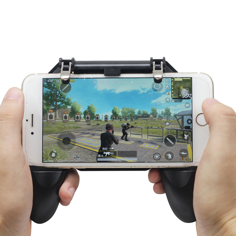 Bộ Tay cầm chơi game kèm nút bắn G Point các game Pubg mobile, Rules of Survival, Free Fire Promax W01 - Hàng chính hãng