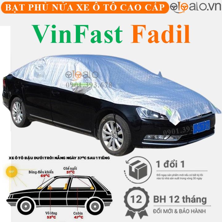 Bạt trùm phủ nửa nóc xe VinFast Fadil cải dù 3 lớp cao cấp BPNX - OTOALO