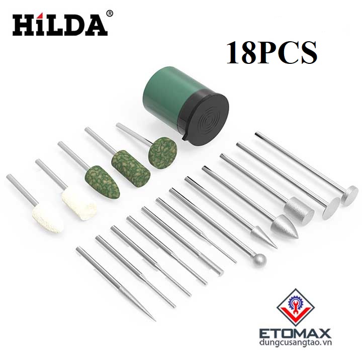 Bộ phụ kiện máy khoan mài đa năng HILDA cao cấp