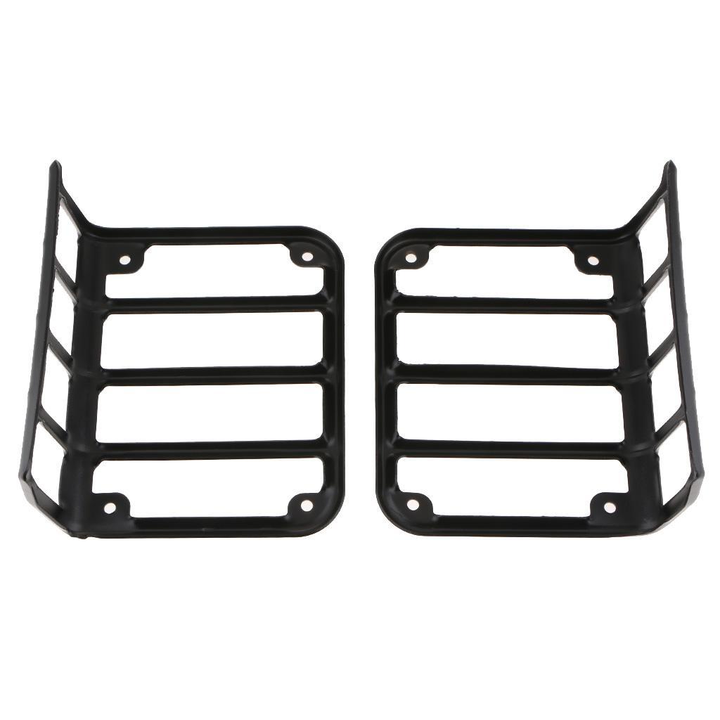 Durable 2Pieces Rear Tail Light Cover for 2007-2016   Black