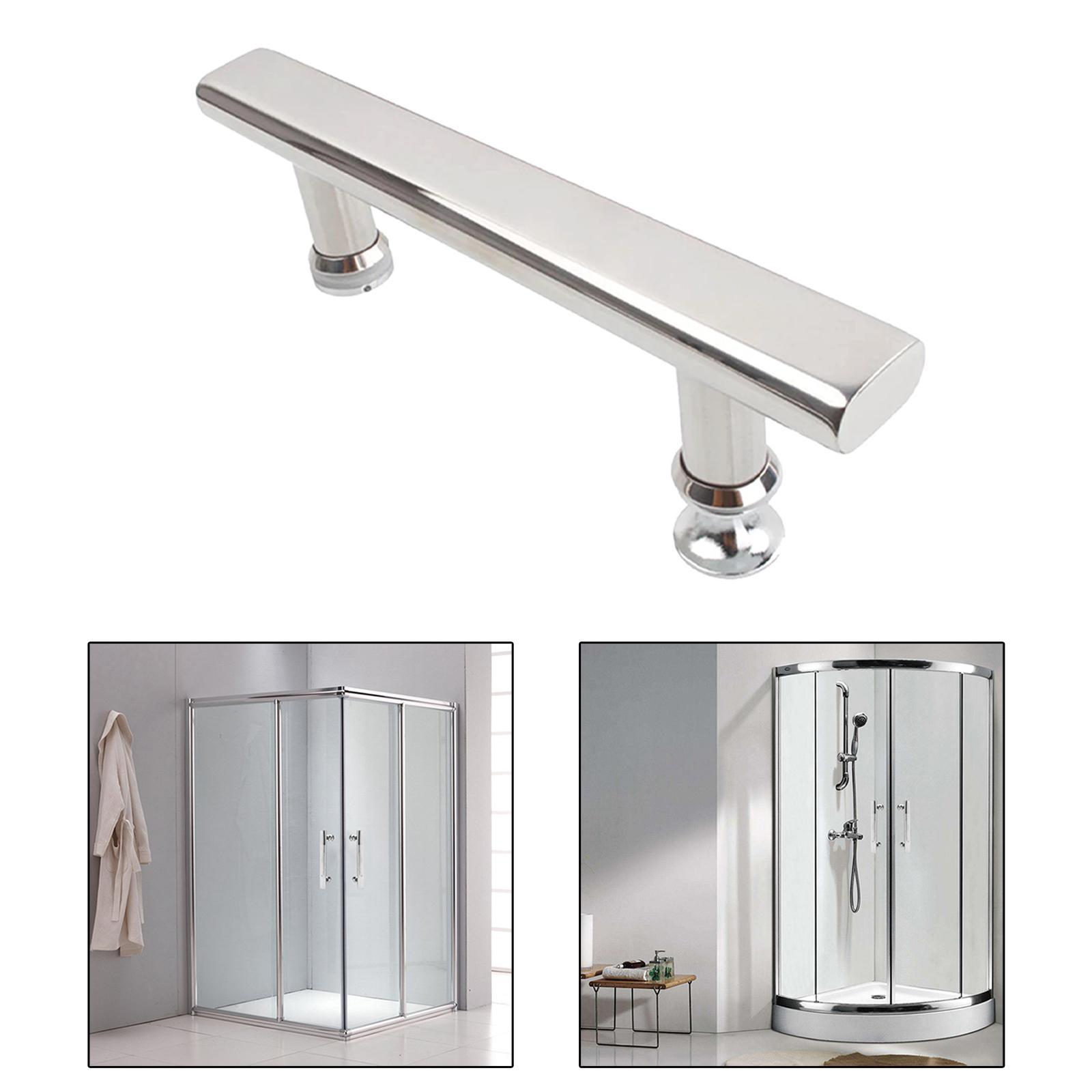 Stainless Steel Push Pull Door Handle Glass Door Hardware Drawer Fixing