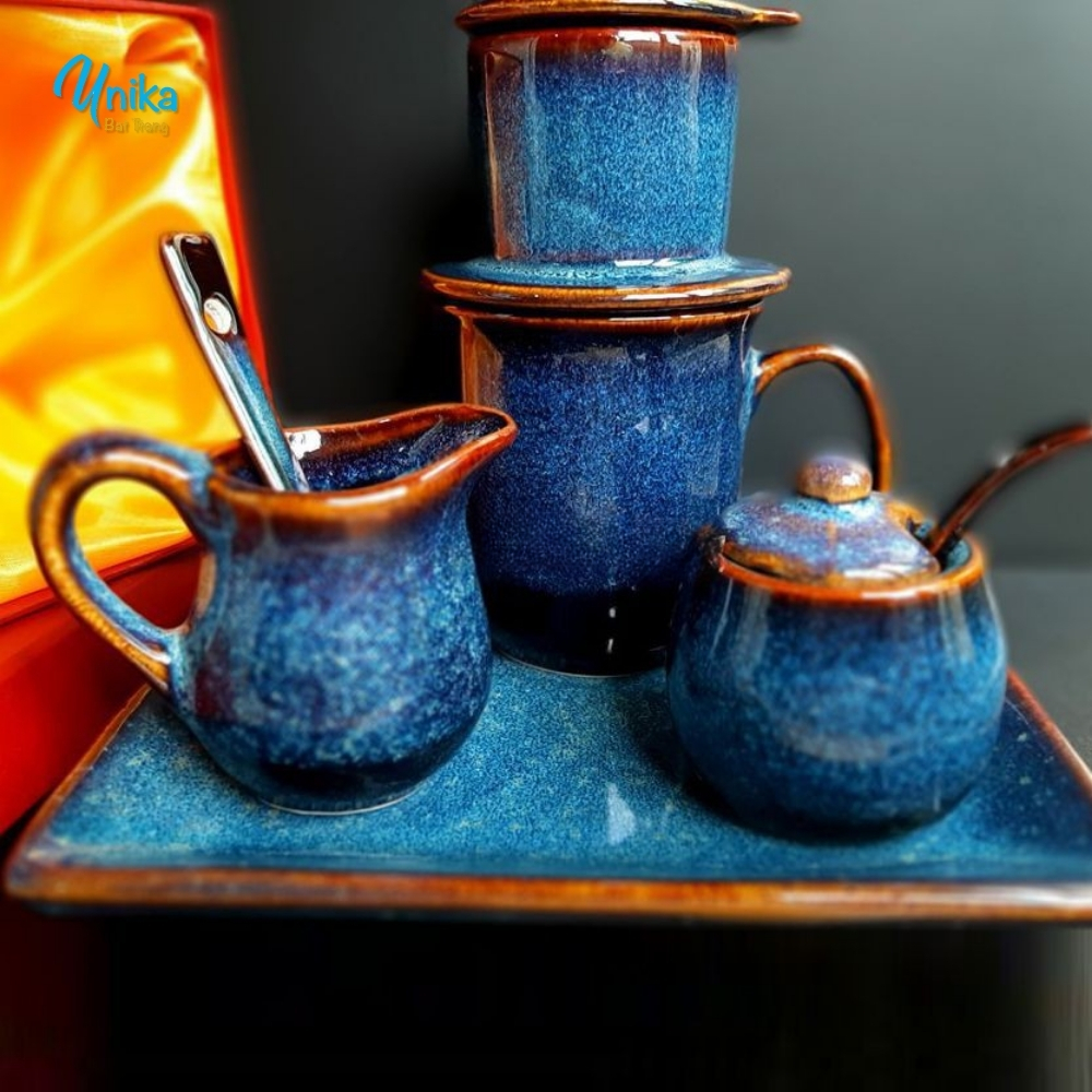 Bộ Quà Tặng Cafe Phin (S2) - Set quà tặng - Gốm Sứ Unika Bát Tràng