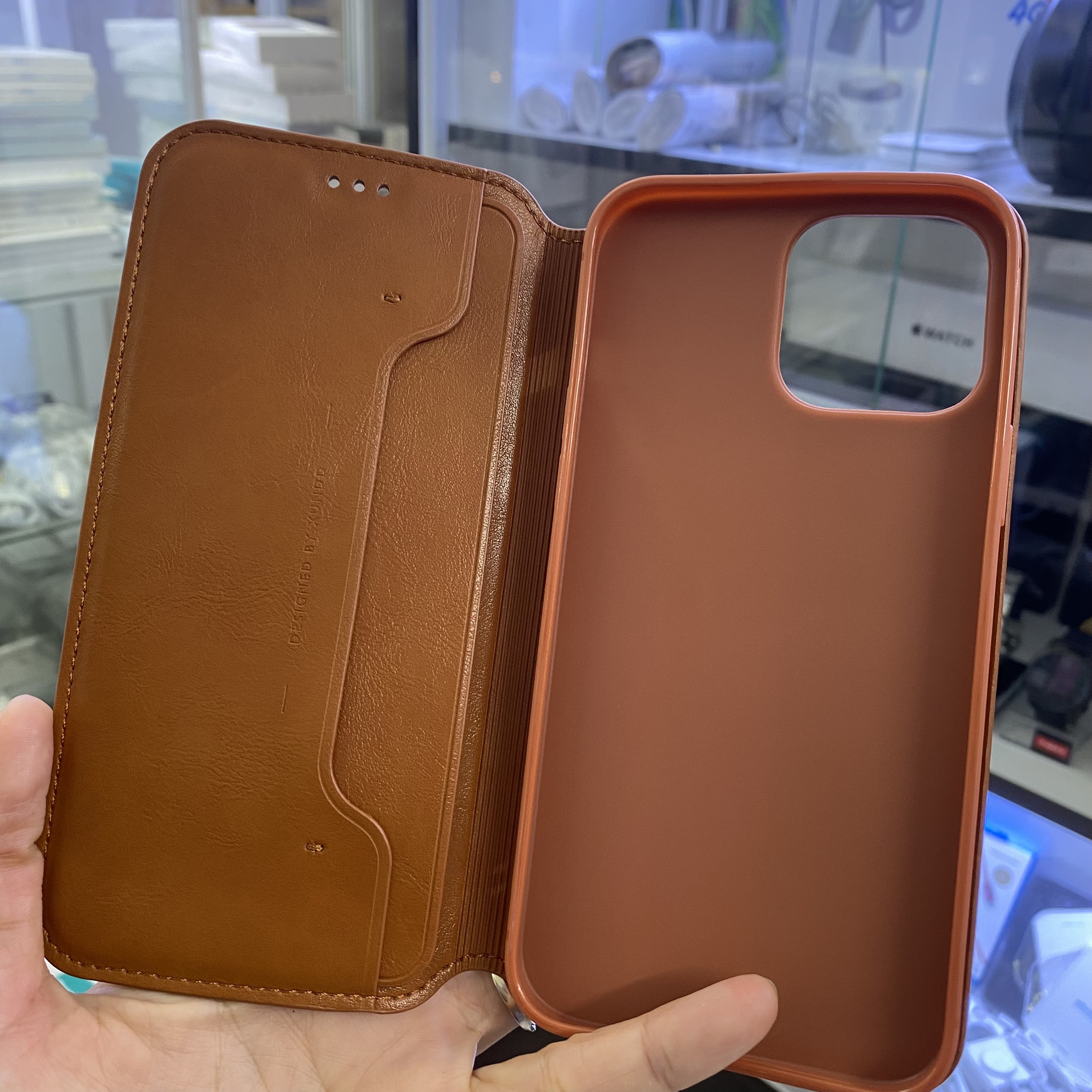 Bao da XUNDD dành cho iPhone 13 da mềm dạng ví - Hàng chính hãng
