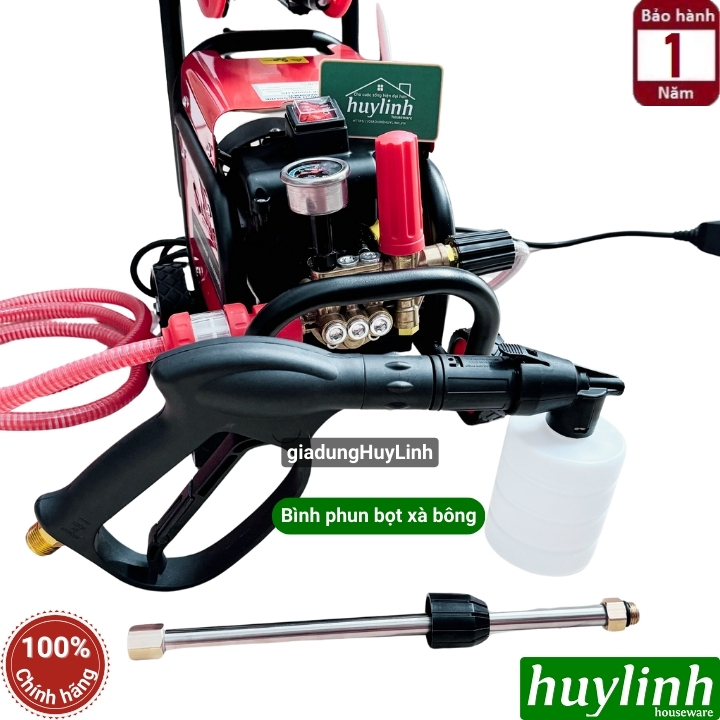 Máy xịt rửa xe Chỉnh Áp Sasuke SSK-3050 Plus - 3050W - Có chống giật - Motor lõi đồng 100% Có rulo cuộn dây - Hàng chính hãng