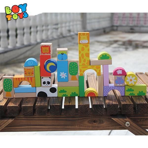 Đồ chơi cho bé xếp gỗ động vật Preschool Line để bé phát triển trí thông minh