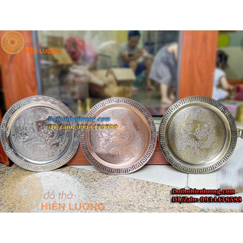 Bộ Ấm Chén Long Phụng Trình Tường Bằng Đồng Cao Cấp - Quà Tặng Sang Trọng