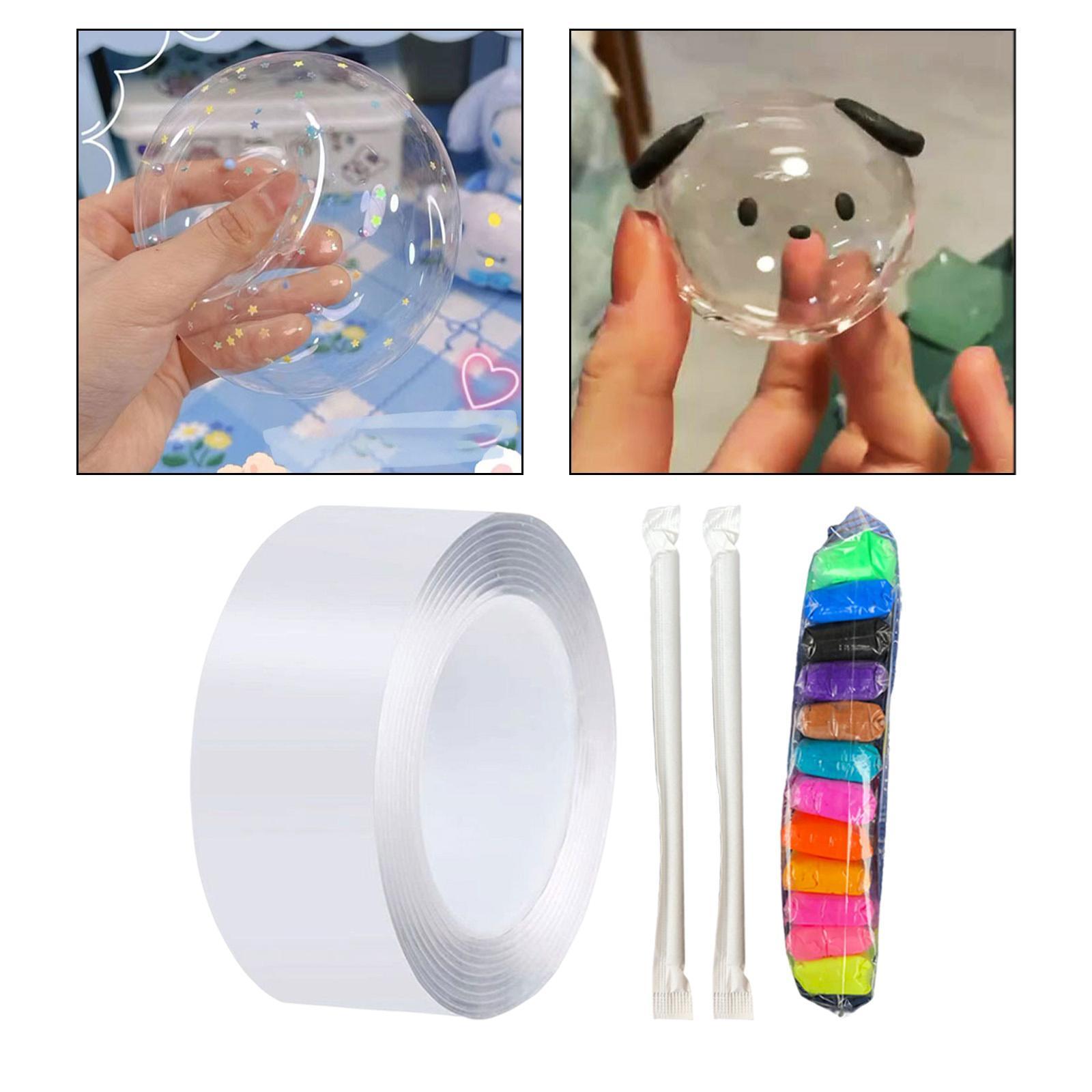 Multifunctional Double Sided Tape Funny for Blowing Bubble Toy