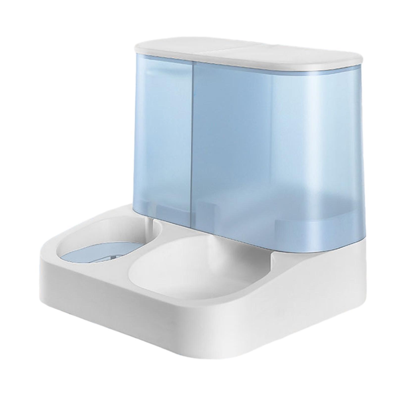 Automatic Feeder Cat Food and Water Dispenser Anti Skid Bottom Pet Food and Water Dispenser 2 in 1 Pet Dispenser for Kitten Puppy