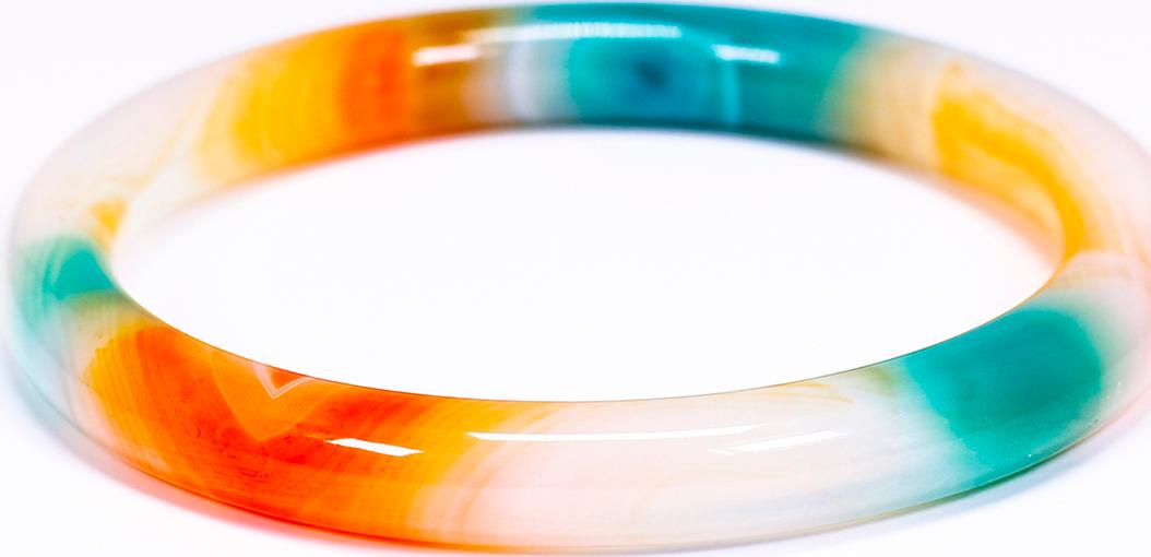 Vòng tay đá mã não tam tài ni 58 - Ngọc Quý Gemstones