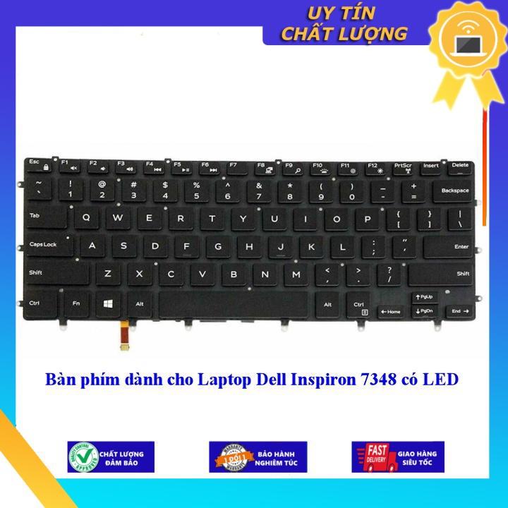 Bàn phím dùng cho Laptop Dell Inspiron 7348 có LED - Hàng Nhập Khẩu New Seal