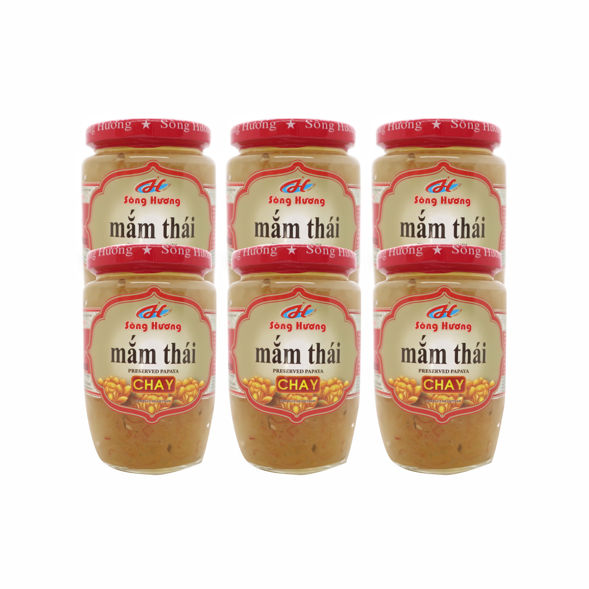 6 Hũ Mắm Thái Chay Sông Hương Foods Hũ 430g