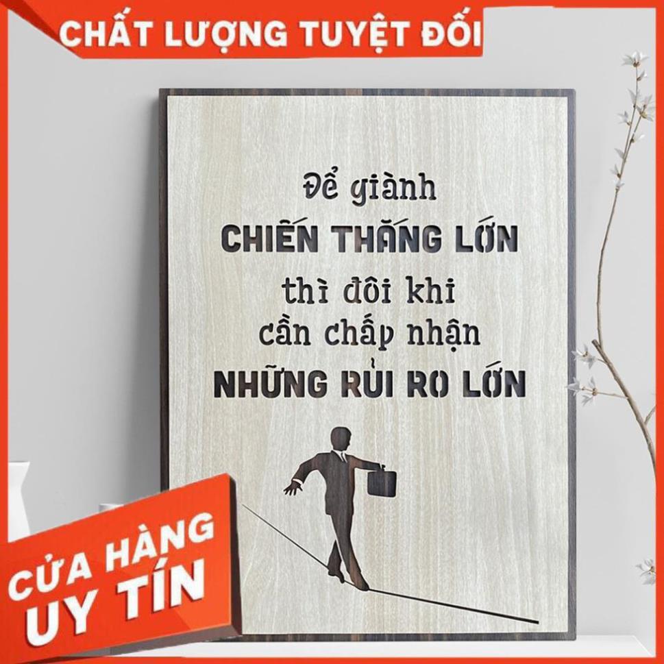 Tranh Slogan tạo động lực tinh thần làm việc học tập hiệu quả TBIG040B