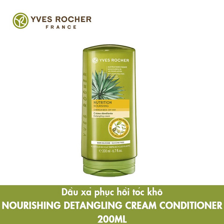 Dầu Xả Phục Hồi Tóc Khô Yves Rocher Nourishing Detangling Cream Conditioner 200ml [Mẫu Mới]