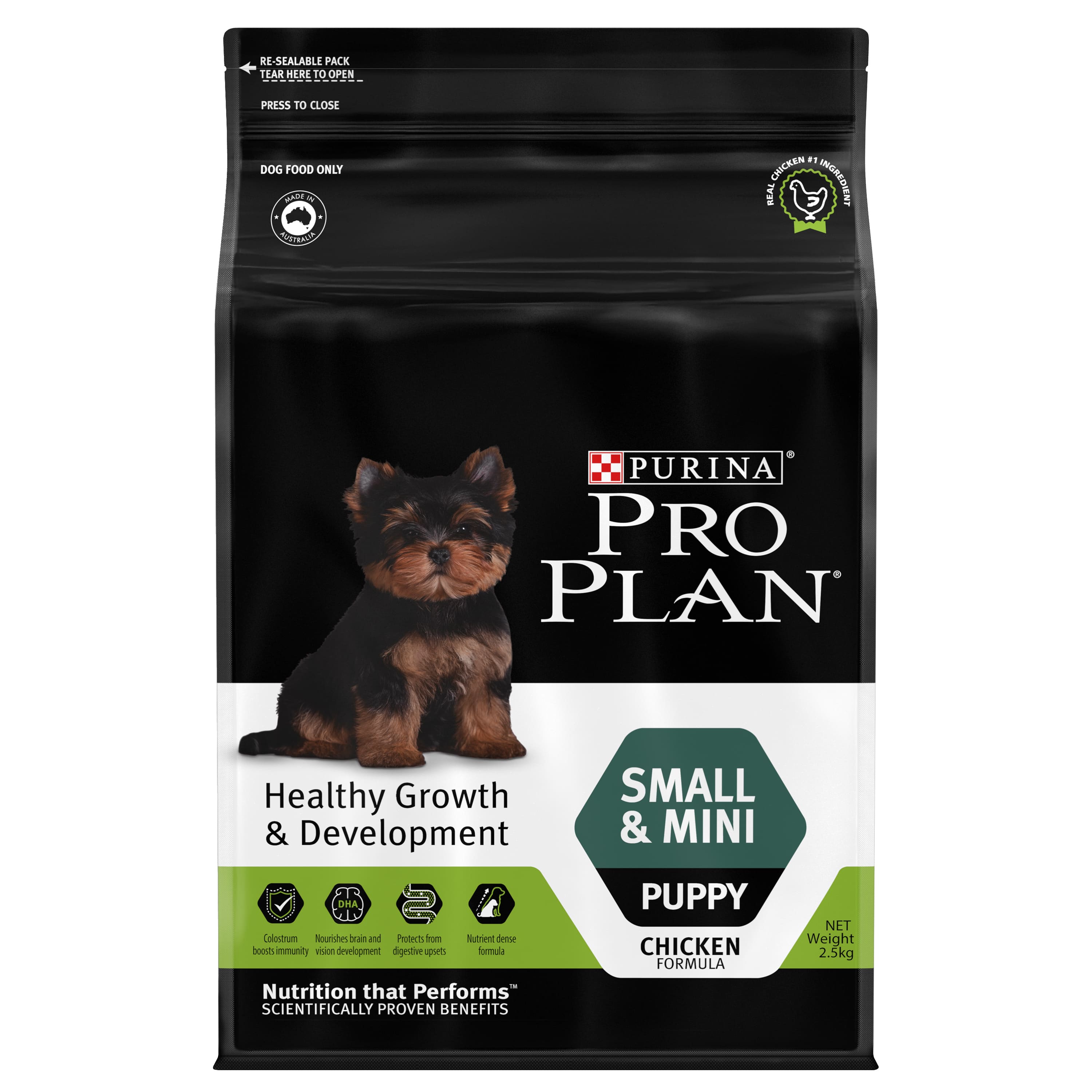 Thức ăn hạt Proplan cho chó con vóc mini và nhỏ vị thịt gà túi 2,5kg