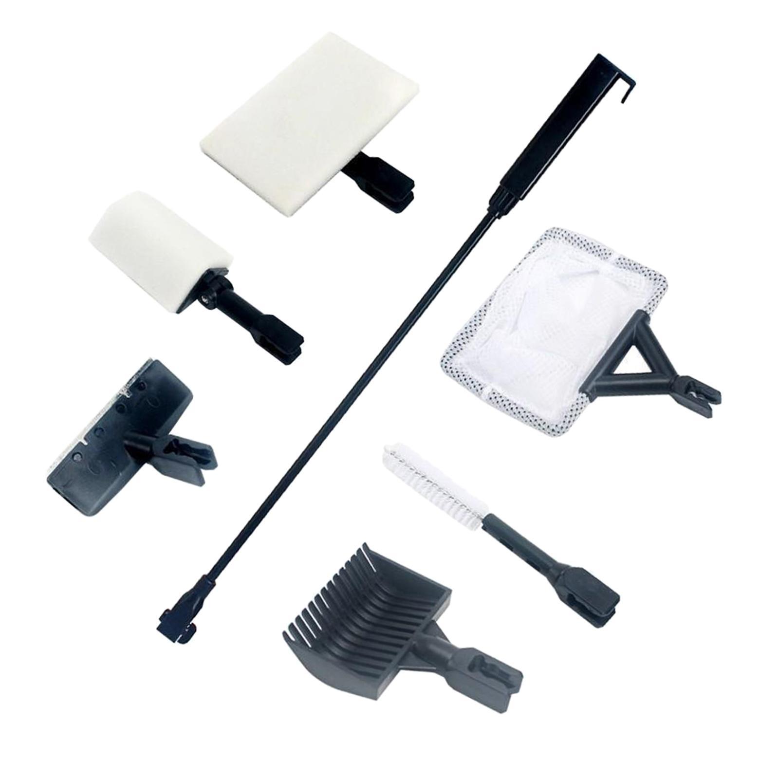 6 in 1 Aquarium Fishing Tank Cleaning Tool Set Cleaner Non Telescopic
