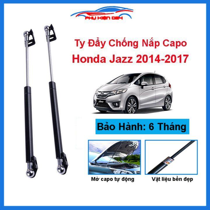 Ty thủy lực chống nắp capo Honda Jazz 2014-2015-2016-2017 hỗ trợ mở tự động kèm phụ kiện lắp