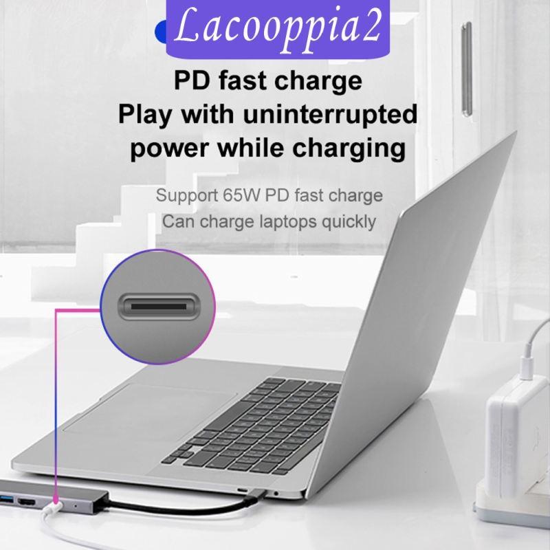 USB-C Type-C HUB to 2x USB 3.0 65W PD Charging Port Ethernet Rj45 Adapter