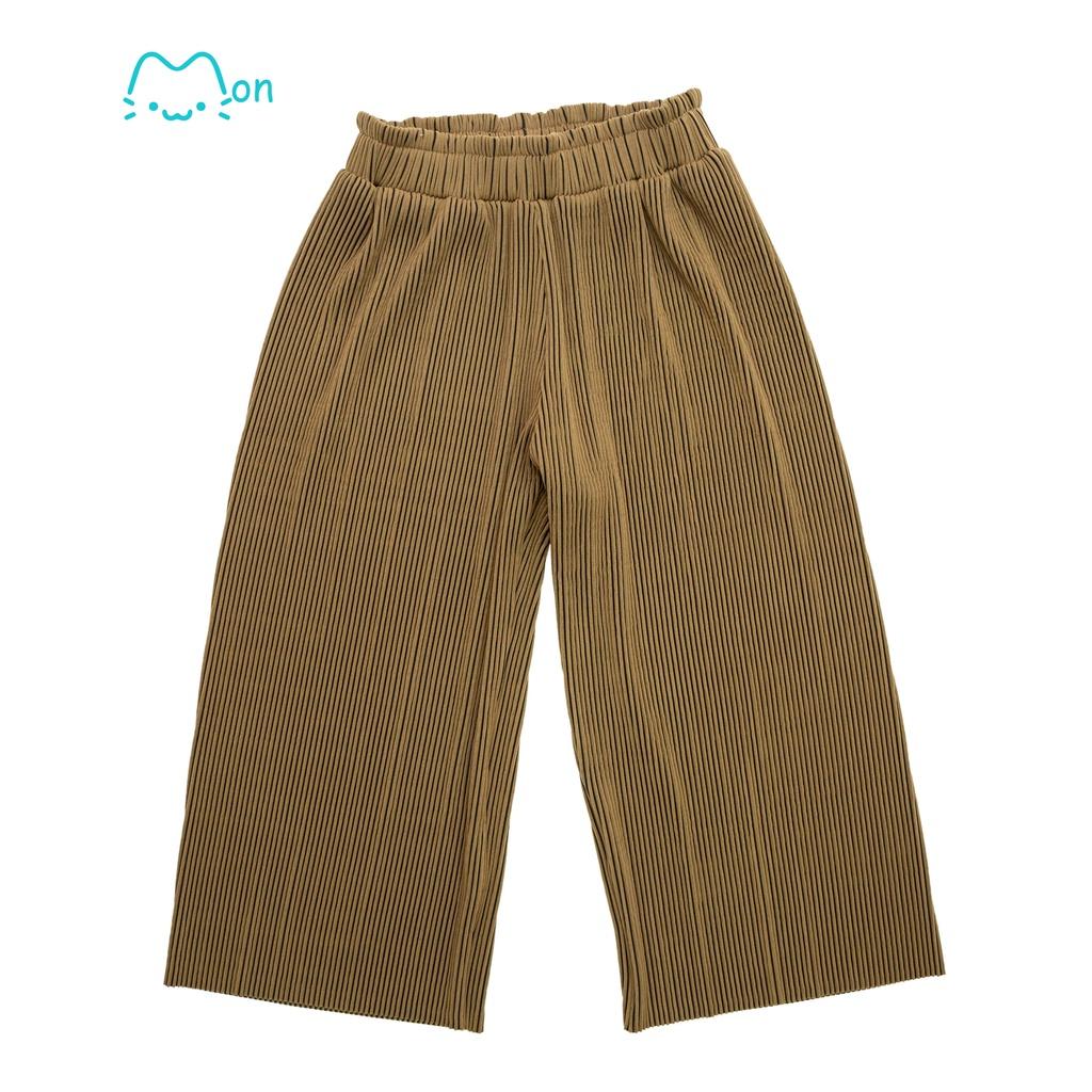 Quần jogger dài bo gấu cho bé gái chất thun gân cao cấp, sang chảnh, sành điệu bé gái QXG22W07