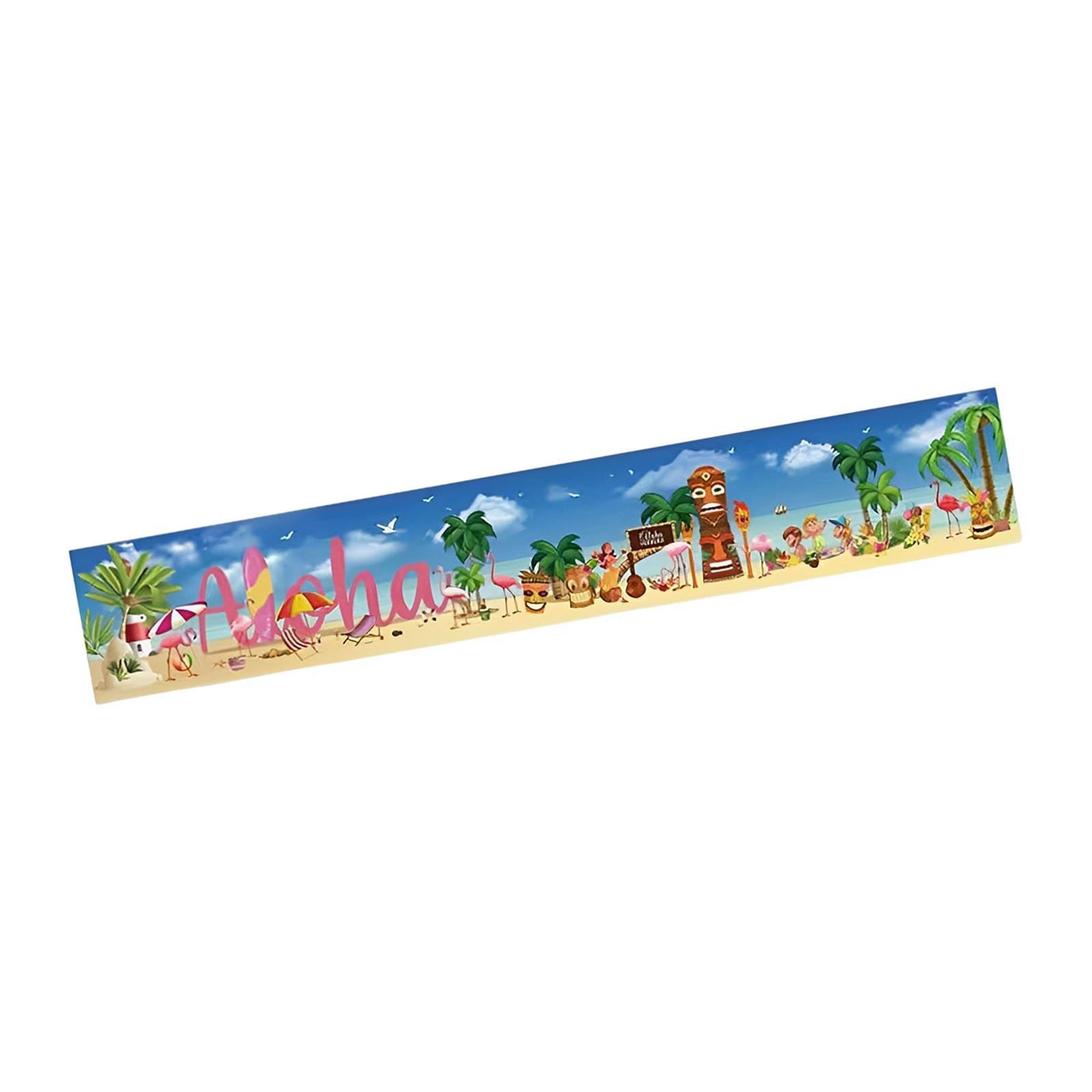 Luau Party Decoration, Beach Aloha Backdrop Banner, Hawaiian Theme Birthday Party Supplies, Summer Flamingo Baby Shower Decoration