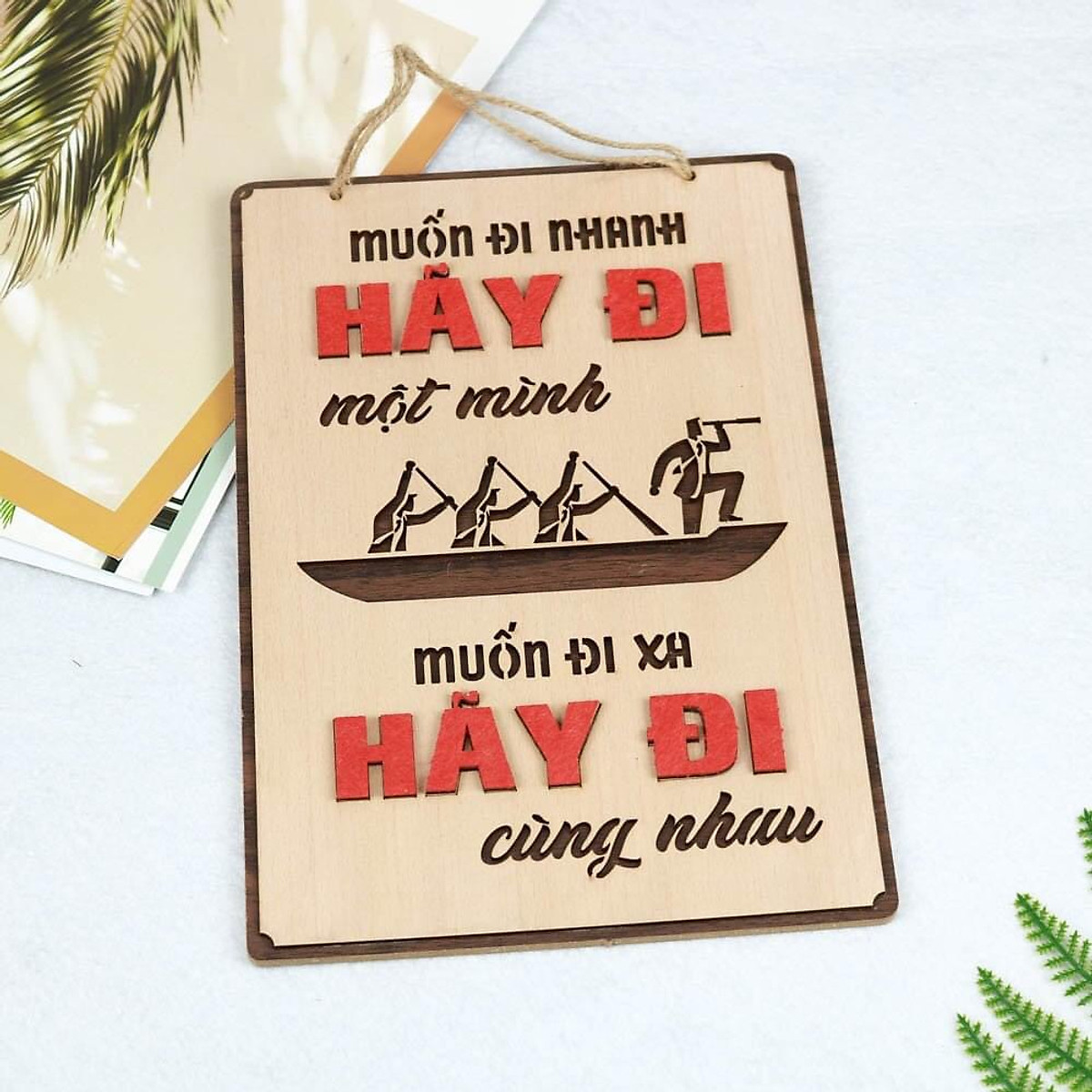 15 MẫuTranh gỗ tạo động lực cao cấp trang trí văn phòng 20x27cm