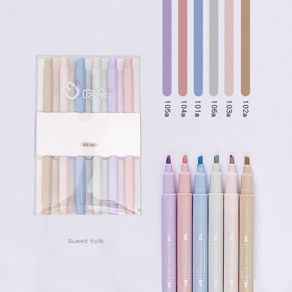 (Tròn) Bút đánh dấu, Bút Highlight Pastel dạng tròn,bút hình dạ quang siêu xinh siêu tiện lợi