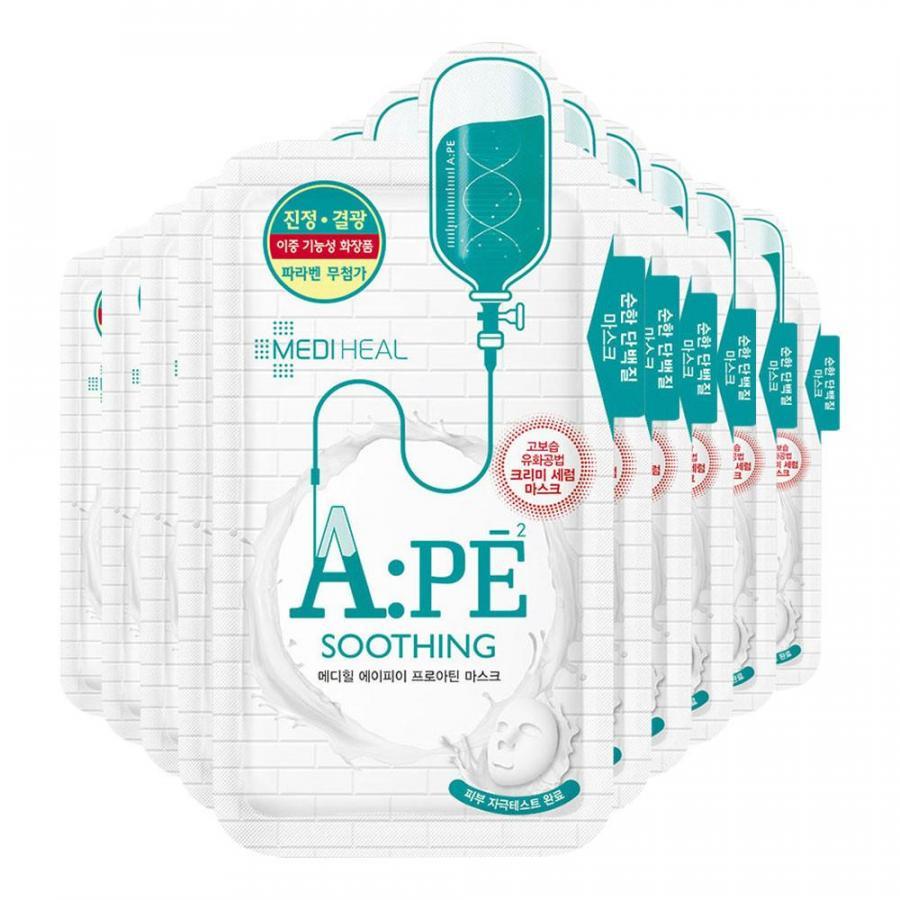 Combo 10 Mặt nạ dưỡng da ẩm mượt giúp giảm viêm và chống kích ứng da Mediheal A:PE Proatin Mask 25ml x10