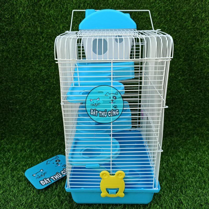 Lồng Hamster ba tầng Size Lớn đầy đủ phụ kiện kèm theo.