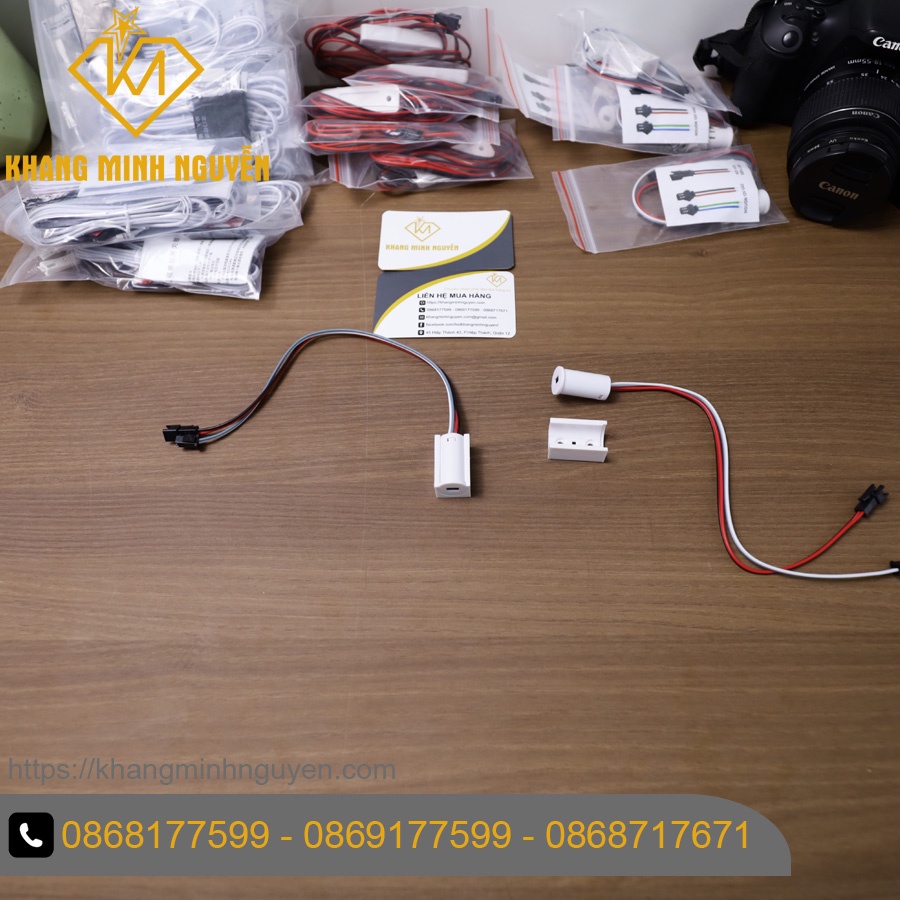 Cảm biến 1 cánh tủ - Bộ công tắc cảm biến đèn led 12V đóng mở tủ quần áo 1 cánh